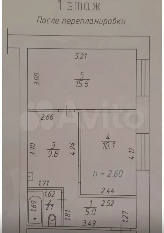 2-к. квартира, 43,2 м, 1/5 эт. - Фото 0