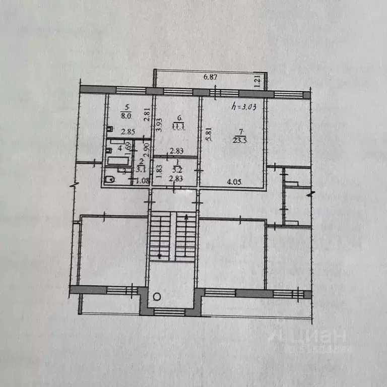 2-к кв. Амурская область, Благовещенск Первомайская ул., 49 (55.1 м) - Фото 2