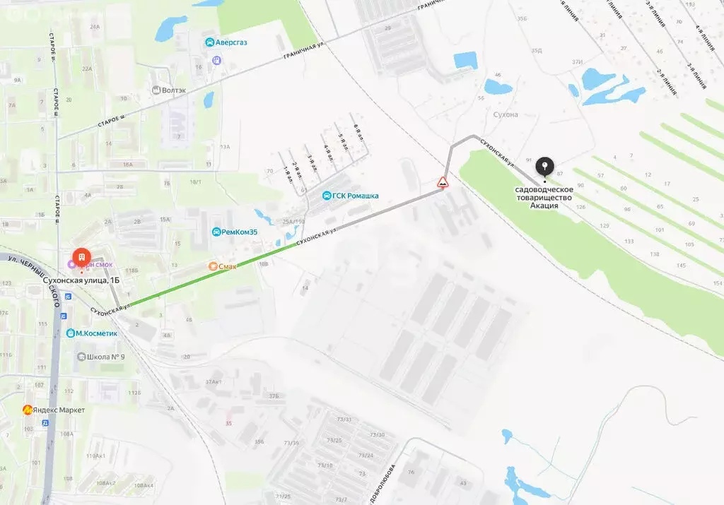 Участок в Вологда, садоводческое товарищество Акация (10 м) - Фото 2