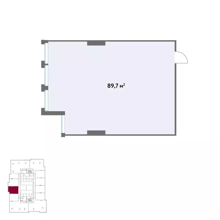 Офис (89.7 м) - Фото 1