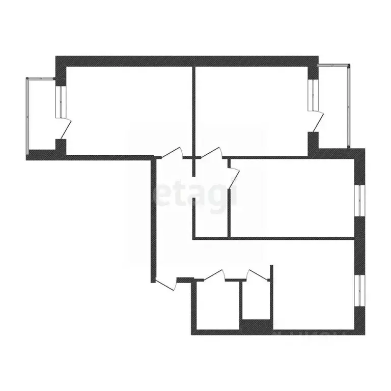3-к кв. Белгородская область, Шебекинский муниципальный округ, пос. ... - Фото 2