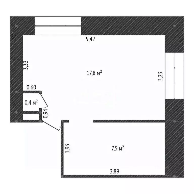 Комната Башкортостан, Уфа ул. Мусы Джалиля, 74/1 (25.7 м) - Фото 2