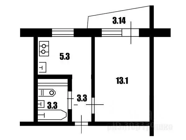 1-к кв. Самарская область, Самара Владимирская ул., 30 (28.1 м) - Фото 0