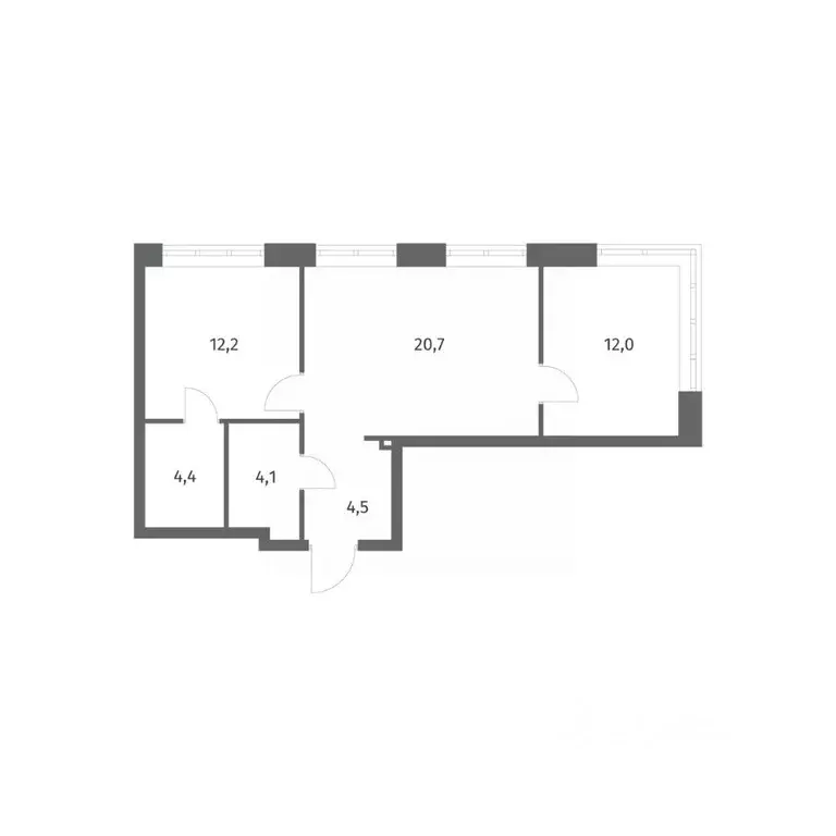 2-к кв. Ленинградская область, Ломоносовский район, Аннинское ... - Фото 1