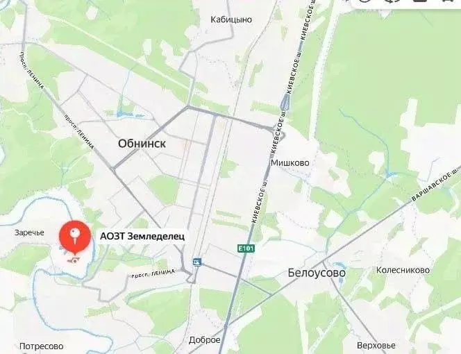 Участок в Калужская область, Малоярославецкий муниципальный округ, ... - Фото 1