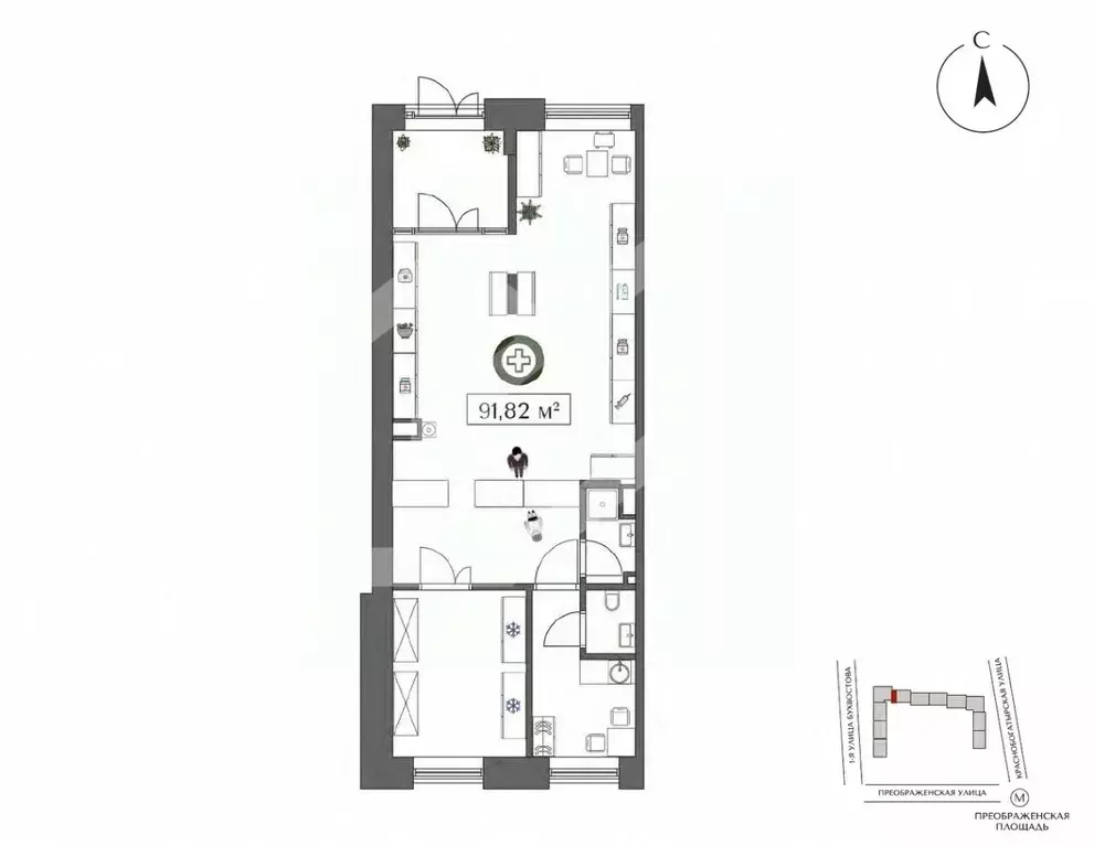 Торговая площадь в Москва ул. 1-я Бухвостова, 2к3 (93 м) - Фото 2