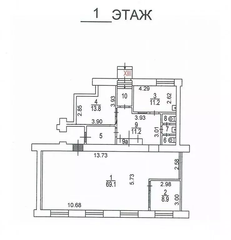 Помещение свободного назначения в Москва Ломоносовский просп., 15 (130 ... - Фото 2