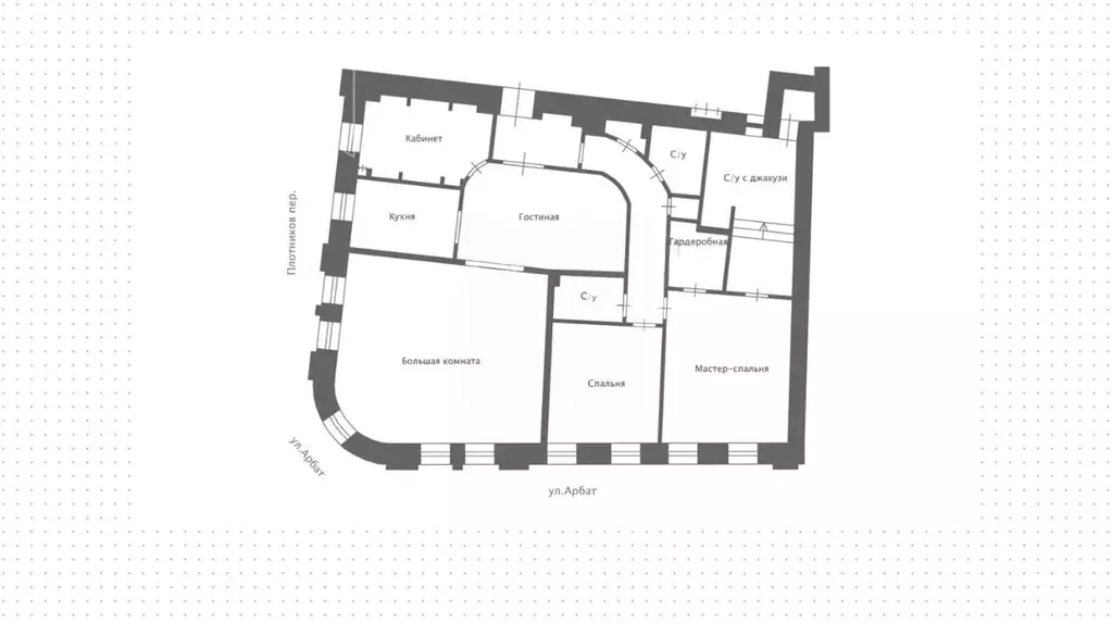 4-к кв. Москва ул. Арбат, 47/23 (165.7 м) - Фото 1