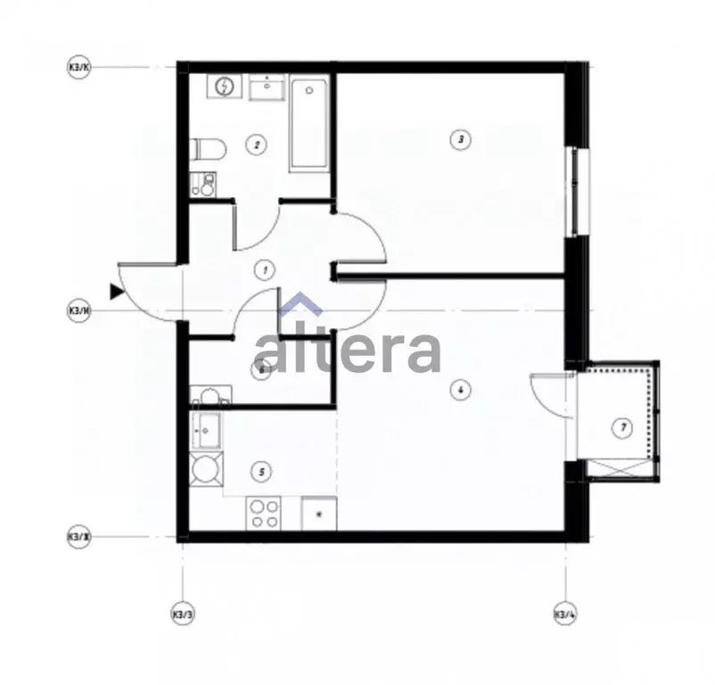 2-к кв. Татарстан, Казань ул. Гаврилова, 5 (49.86 м) - Фото 1