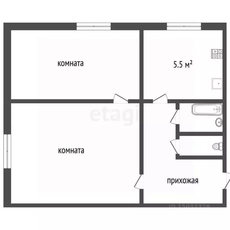 2-к кв. Владимирская область, Муром ул. Лаврентьева, 42 (39.4 м) - Фото 2