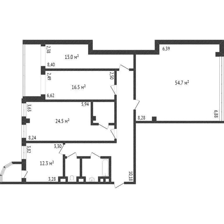 4-комнатная квартира: Белгород, Народный бульвар, 38А (154 м) - Фото 1