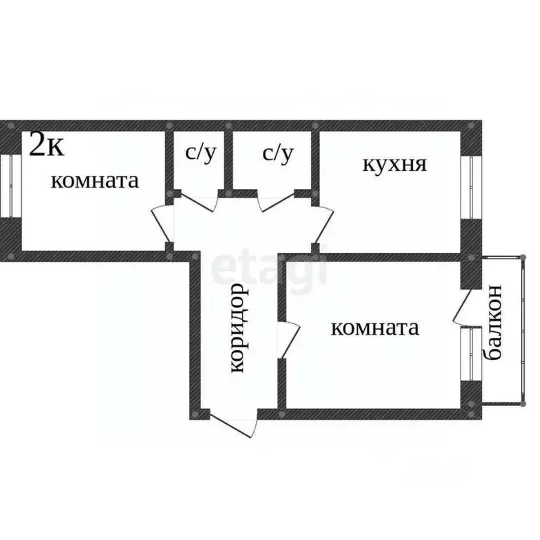 2-к кв. Вологодская область, Вологда Воркутинская ул., 10А (47.7 м) - Фото 1