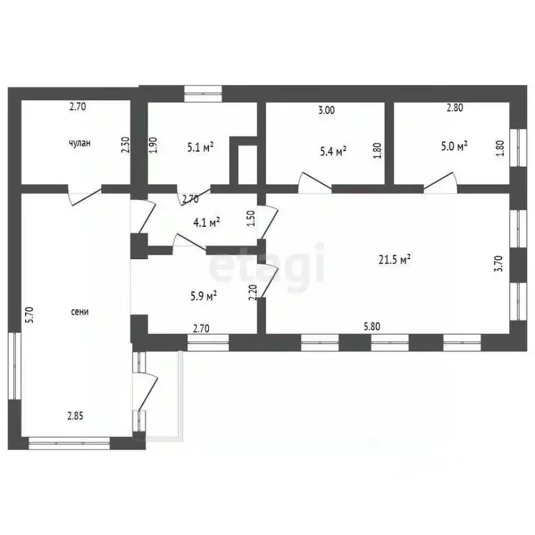 Дом в Тамбовская область, Мичуринск ул. Новороссийская, 63 (47 м) - Фото 2