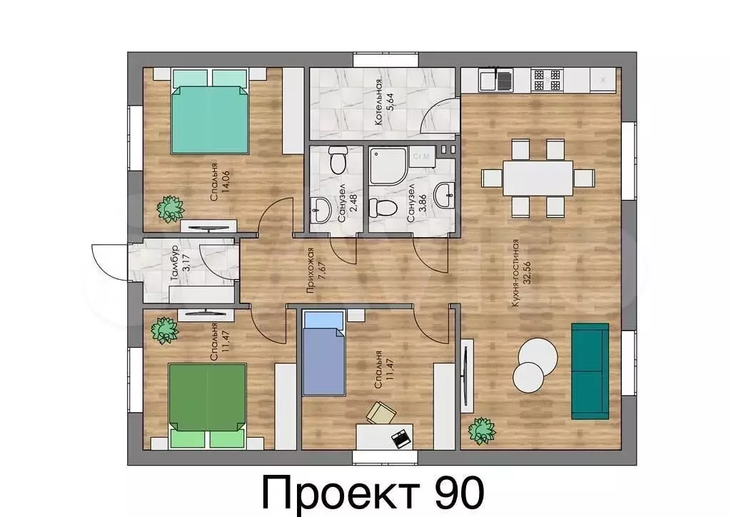 Коттедж 95 м на участке 7,7 сот. - Фото 0
