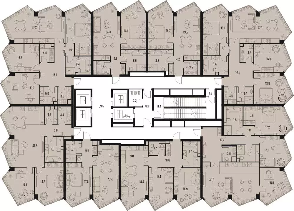 4-комнатная квартира: Москва, Летниковская улица, 11к1 (127 м) - Фото 1
