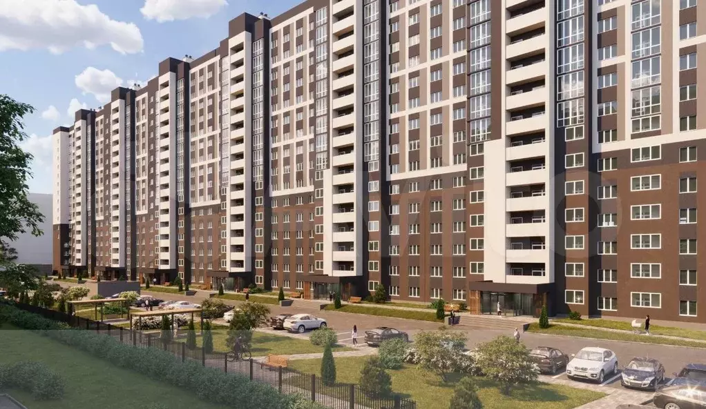 1-к. квартира, 36,3 м, 13/16 эт. - Фото 1