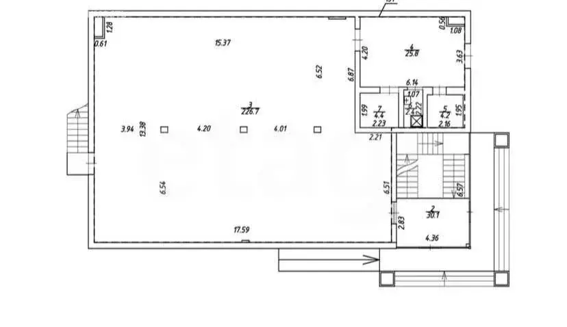 Помещение свободного назначения (52.7 м) - Фото 1