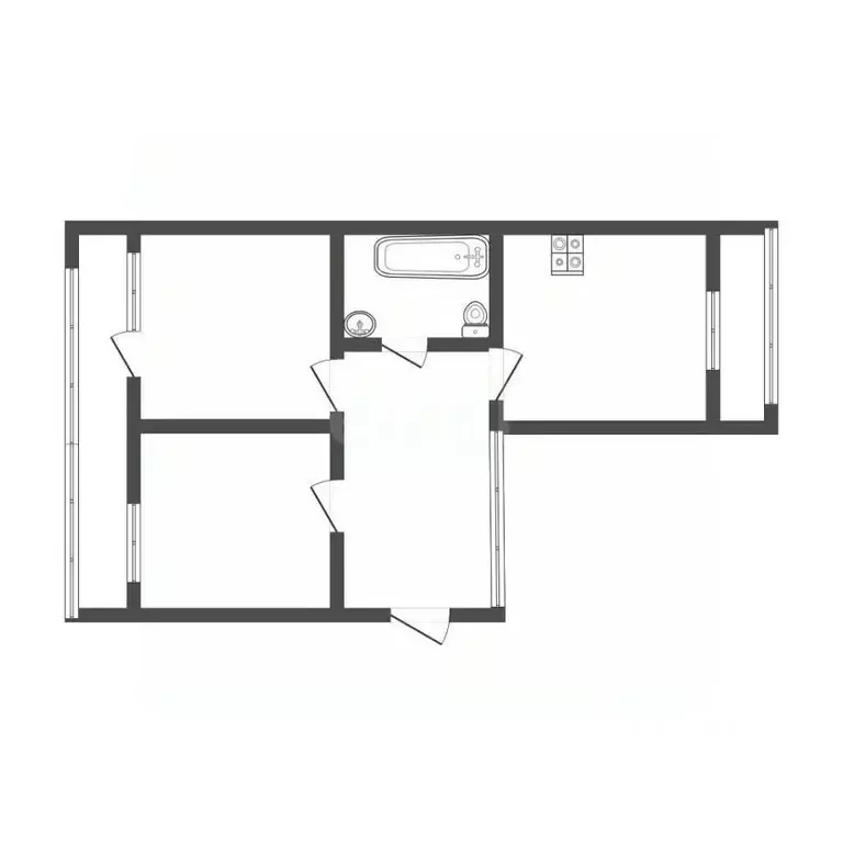 2-к кв. Тульская область, Тула городской округ, пос. Петровский проезд ... - Фото 1