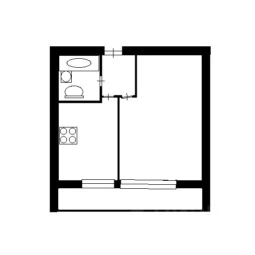 1-к кв. Москва Ореховый проезд, 13К4 (36.5 м) - Фото 2
