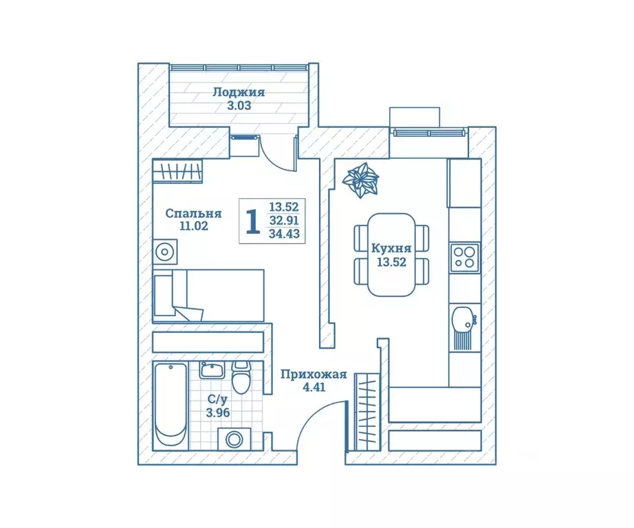 1-к кв. Московская область, Щелково городской округ, Монино пгт ул. ... - Фото 1