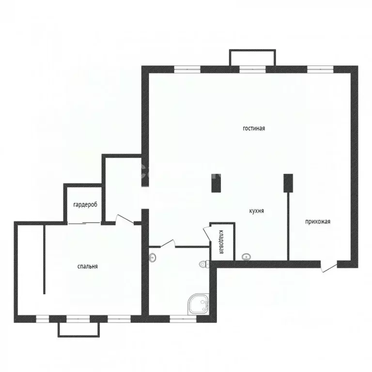 2-к кв. Кемеровская область, Кемерово ул. Николая Островского, 27 ... - Фото 2