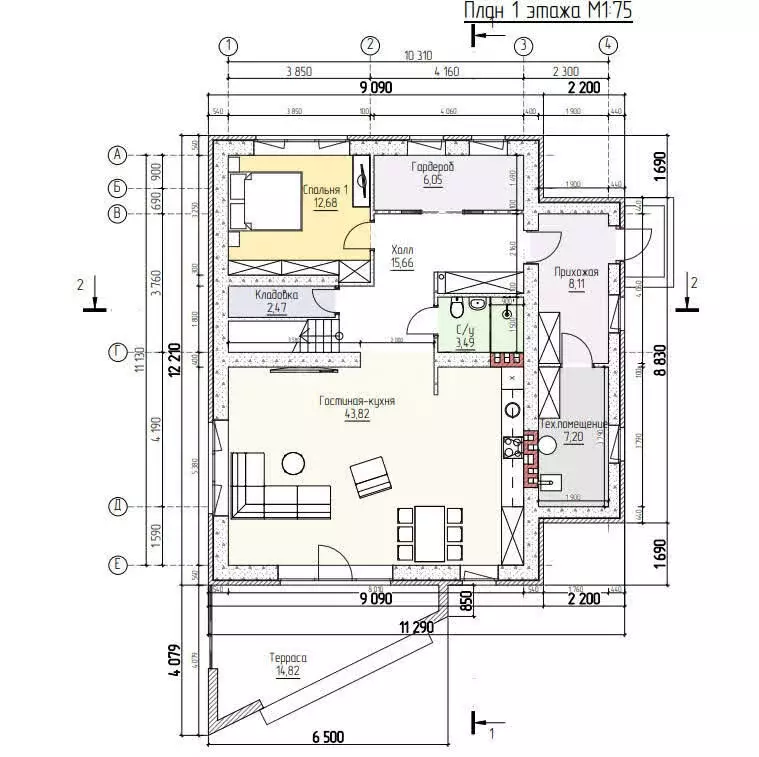 Дом в Кострома, микрорайон Пантусово, Пантусовская улица (192 м) - Фото 1