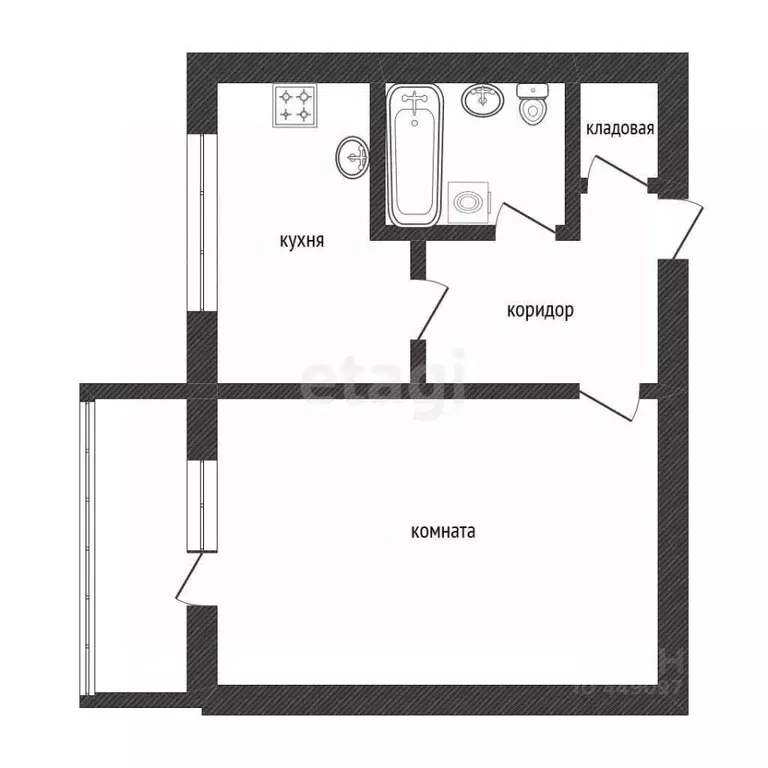 1-к кв. Смоленская область, Смоленск ул. Рыленкова, 85 (38.2 м) - Фото 1