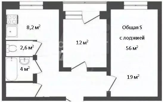 2-к кв. Воронежская область, Воронеж ул. Артамонова, 22Е (54.0 м) - Фото 2