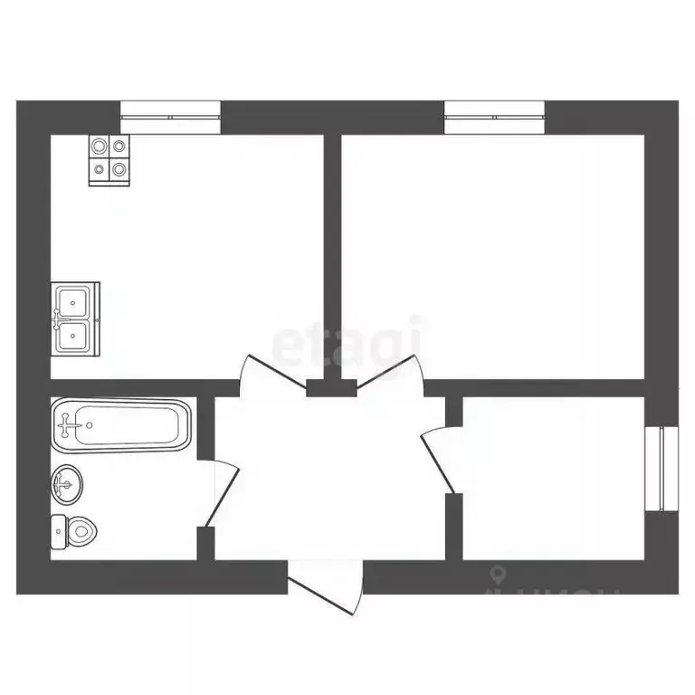 Дом в Воронежская область, Борисоглебск Верхореченская ул., 91 (58 м) - Фото 1