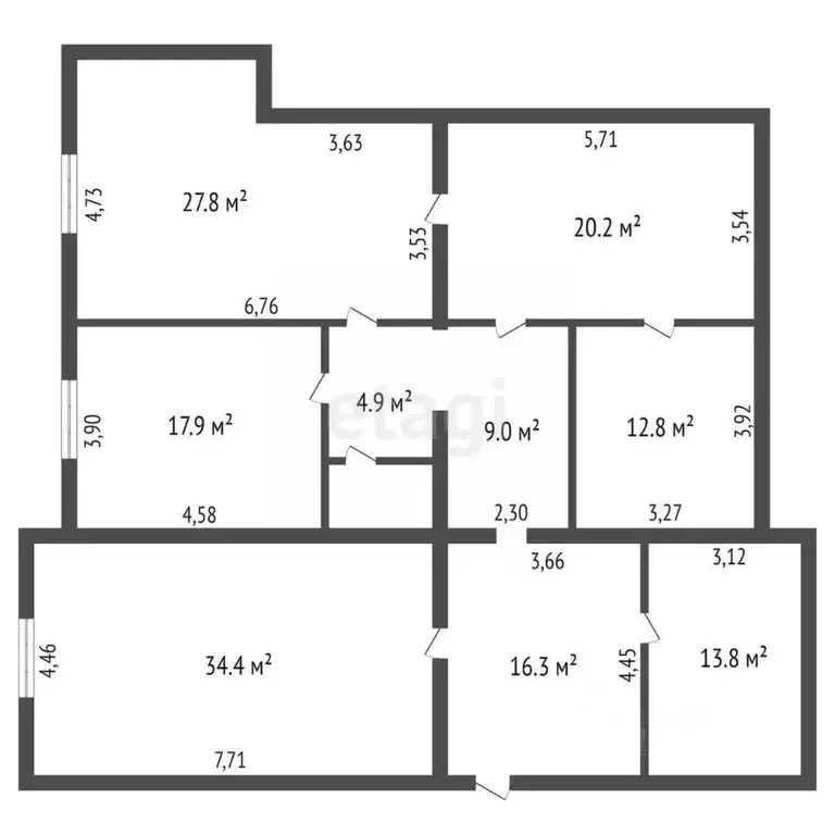 3-к кв. Амурская область, Благовещенск Артиллерийская ул., 17 (159.7 ... - Фото 2