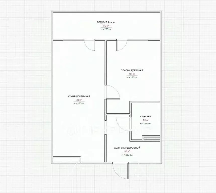 2-к кв. Кировская область, Киров Московская ул., 121к1 (45.0 м) - Фото 2