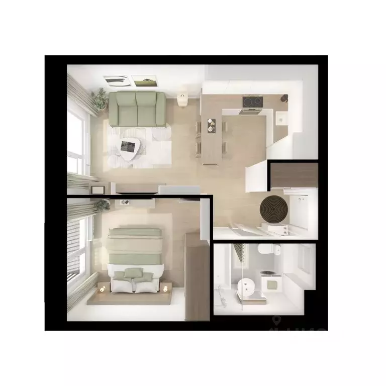 1-к кв. Московская область, Мытищи Ярославский квартал жилой комплекс, ... - Фото 2