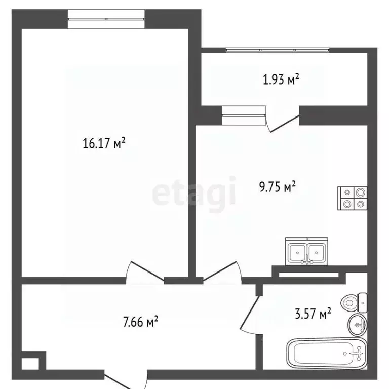 1-к кв. Крым, Евпатория ул. Чапаева, 28К (37.1 м) - Фото 2