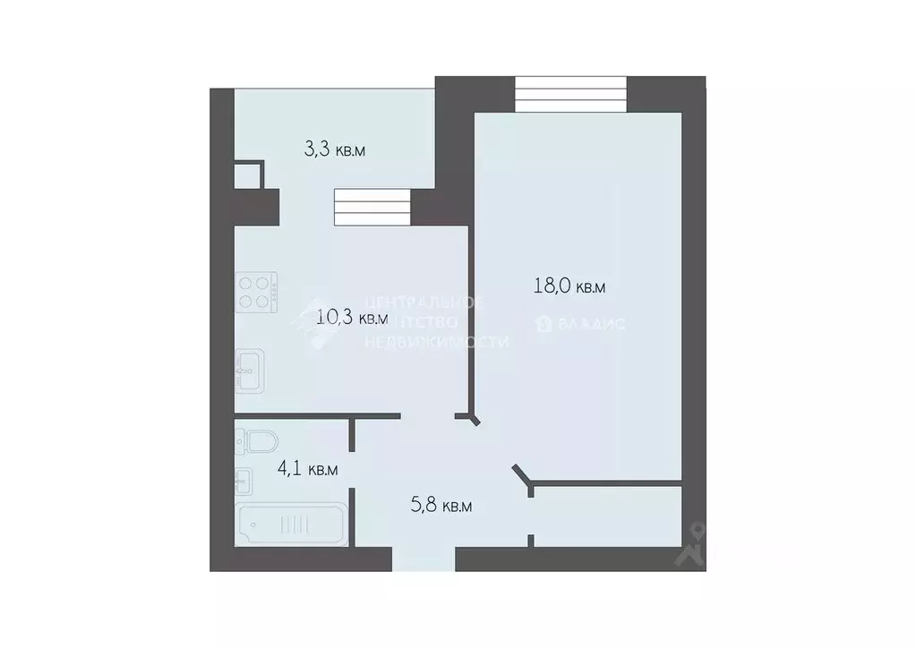 1-к кв. Рязанская область, Рязань Касимовское ш., 67к2 (39.5 м) - Фото 2
