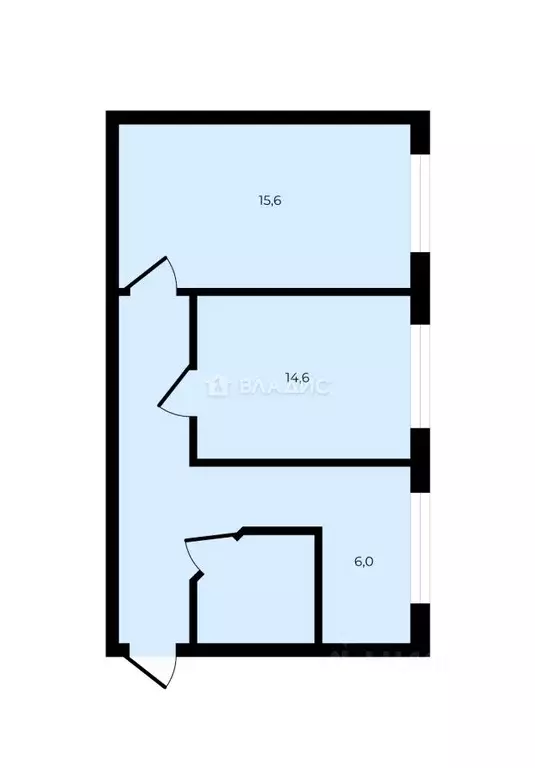 2-к кв. Владимирская область, Владимир ул. Горького, 71 (46.5 м) - Фото 1