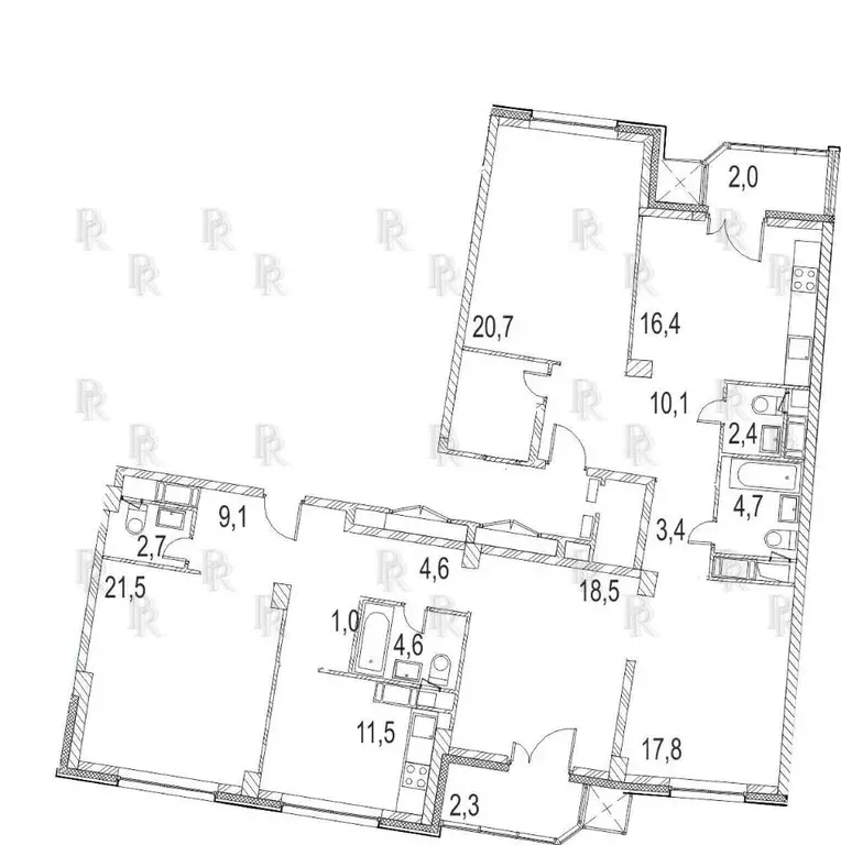 4-к кв. Москва Мосфильмовская ул., 88к4с1 (156.5 м) - Фото 1