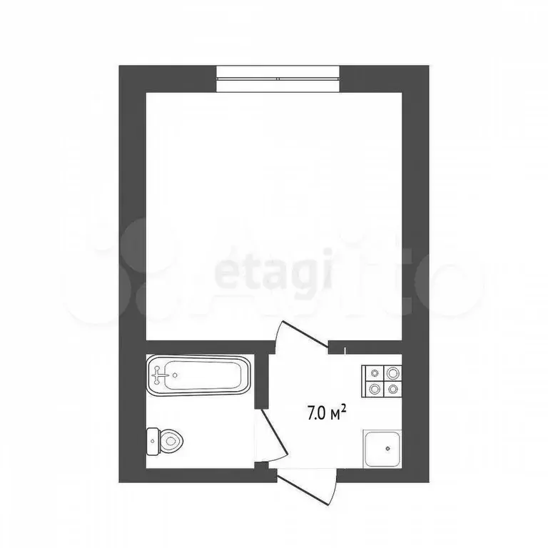 Квартира-студия, 19 м, 4/5 эт. - Фото 0