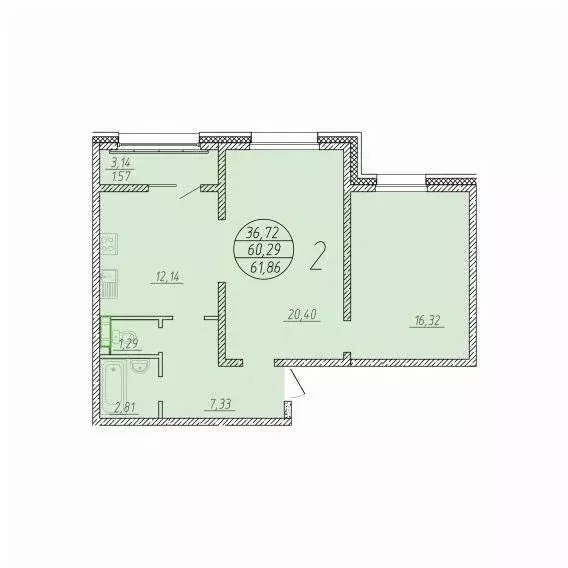 2-к кв. Сахалинская область, Анивский городской округ, с. Новотроицкое ... - Фото 1