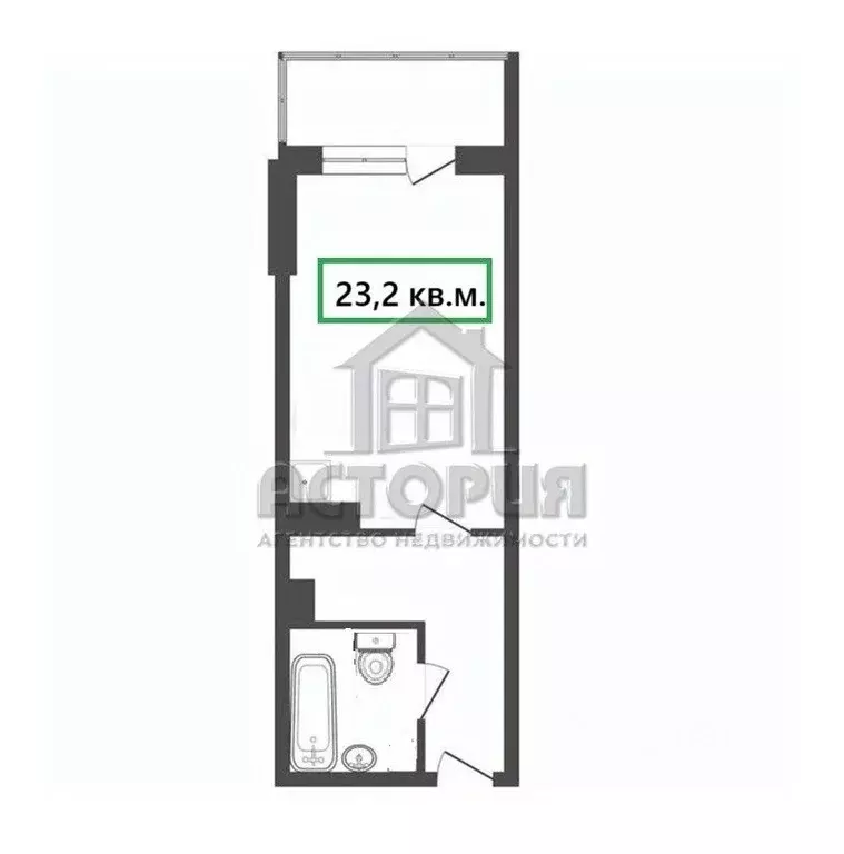 Студия Красноярский край, Красноярск Караульная ул., 39Б (23.2 м) - Фото 2