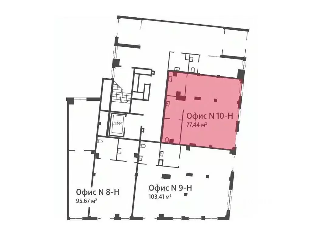 Офис в Санкт-Петербург Ремесленная ул., 15 (78 м) - Фото 2