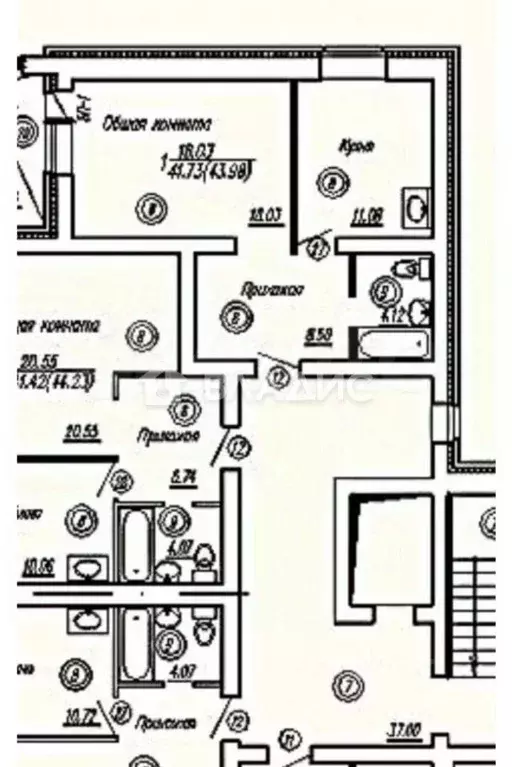 1-к кв. Владимирская область, Владимир ул. Сурикова, 10б (42.9 м) - Фото 2