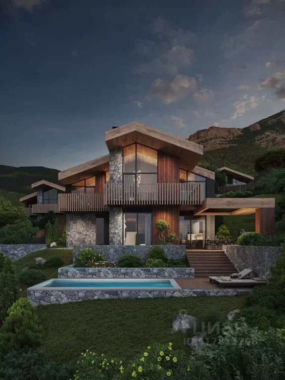 Коттедж в Крым, Алушта муниципальный округ, с. Лучистое  (240 м) - Фото 0