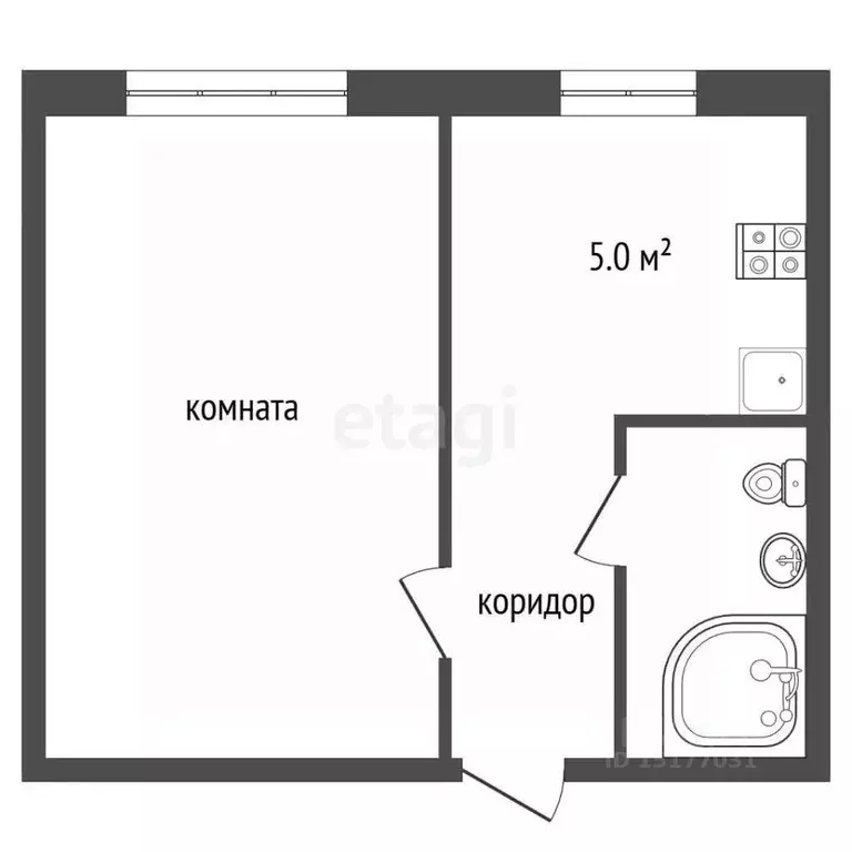 1-к кв. Ямало-Ненецкий АО, Муравленко ул. Дружбы Народов, 5 (33.9 м) - Фото 2