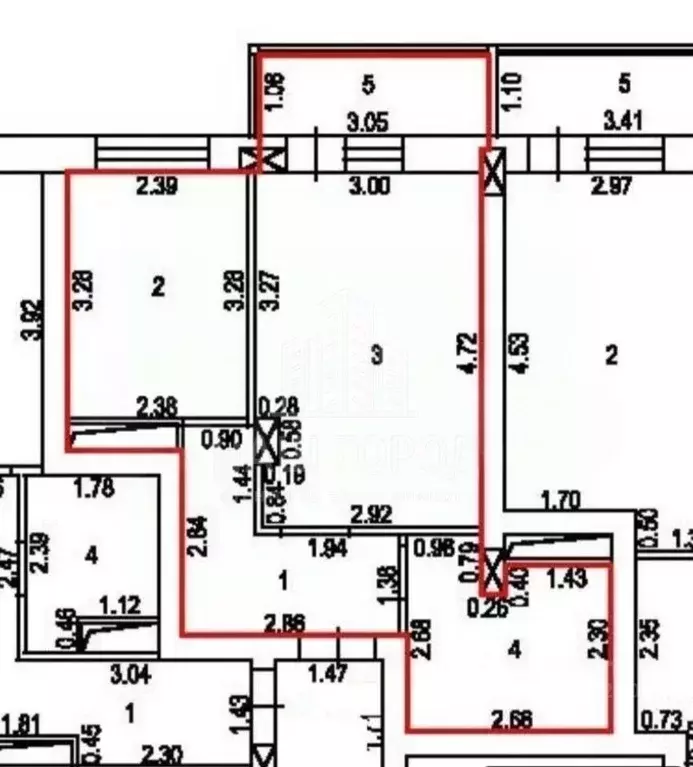 1-к кв. Тамбовская область, Тамбов Колхозная ул., 1Ак2 (33.4 м) - Фото 2