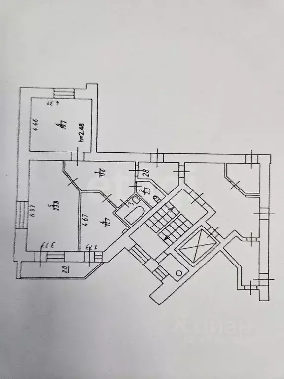 2-к кв. Псковская область, Псков ул. Новоселов, 5А (71.4 м) - Фото 1