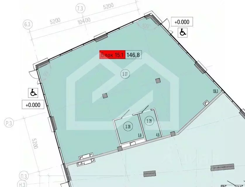 Торговая площадь в Москва Союз жилой комплекс, к3 (147 м) - Фото 2