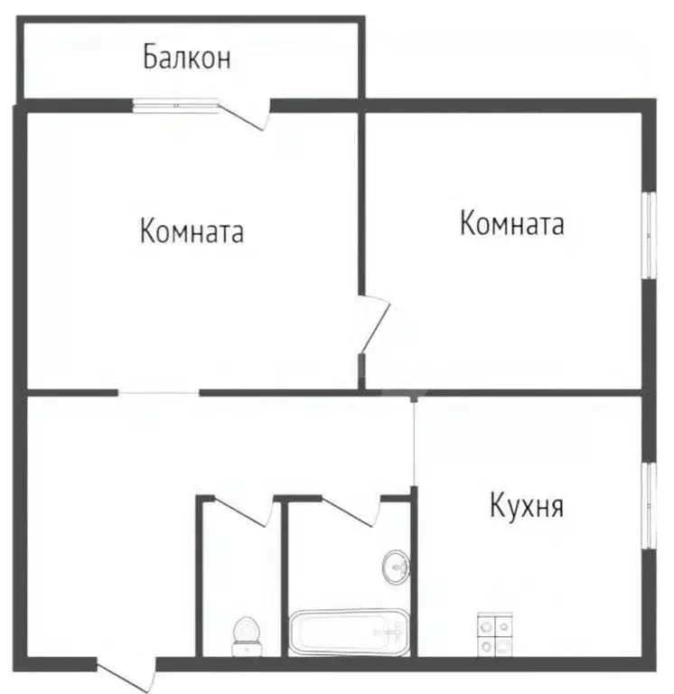2-к кв. Ярославская область, Ярославль ул. Нефтяников, 11 (41.2 м) - Фото 2