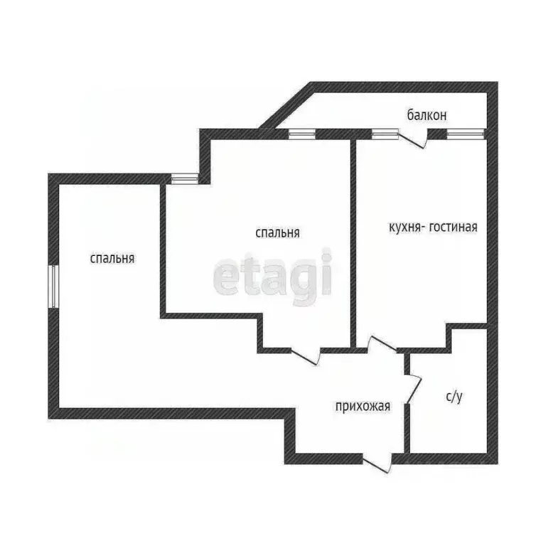 2-к кв. Курганская область, Курган ул. Гоголя, 109 (69.5 м) - Фото 2