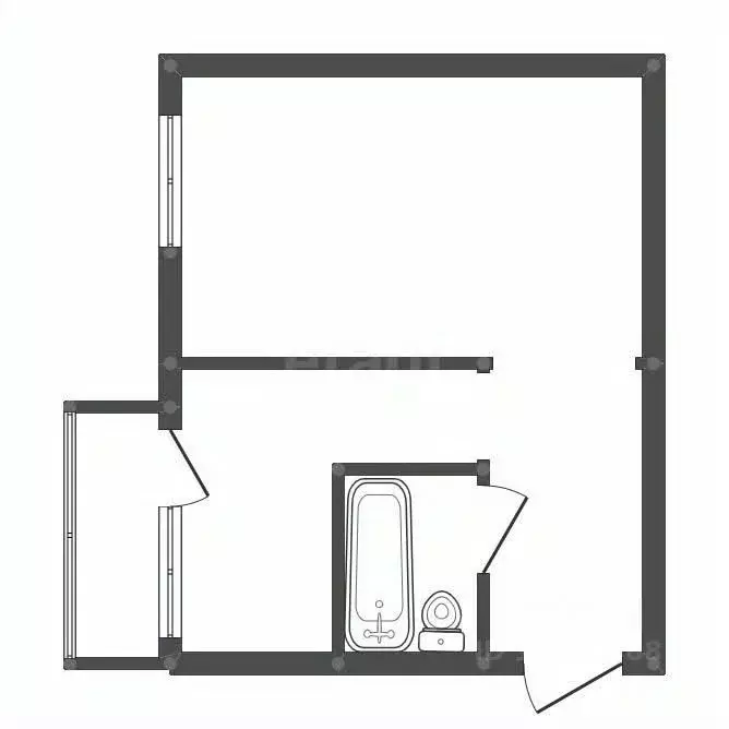 1-к кв. Амурская область, Белогорск ул. 50 лет Комсомола, 125В (35.2 ... - Фото 2