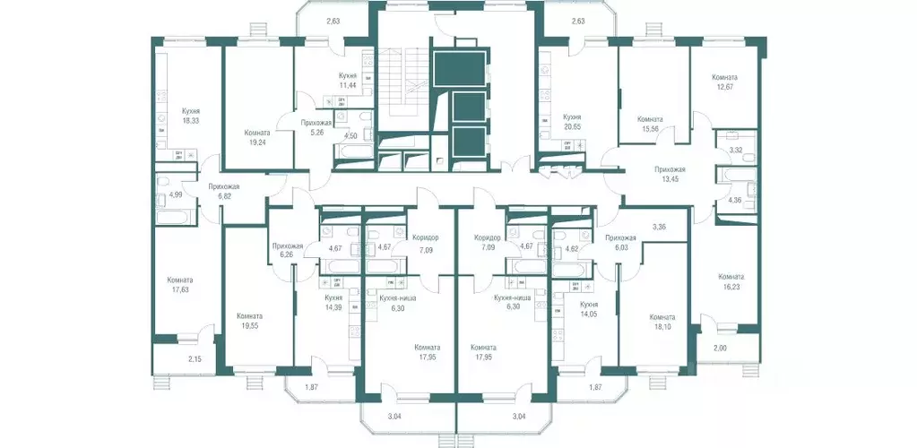 Студия Московская область, Одинцово Северная ул., 5к2 (38.9 м) - Фото 2